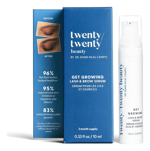 Twenty/twenty Beauty Get Growing - Suero Pestañas Y Cejas