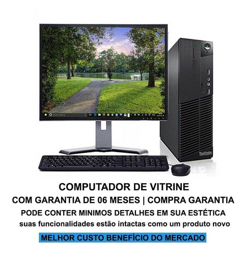 Computador Lenovo M92 I5 3ªg 8gb Ssd 480gb + Monitor