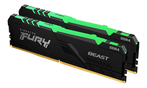 Kit Memoria Ram Kingston Fury Beast Rgb Ddr4 3733mhz 16gb