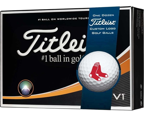 Titleist Pro V1 Mlb Pelota Golf Boston Red Sox