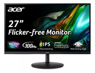 Monitor 27 Acer Wqhd 2560 X 1440 Amd Freesync 1 Ms 100hz
