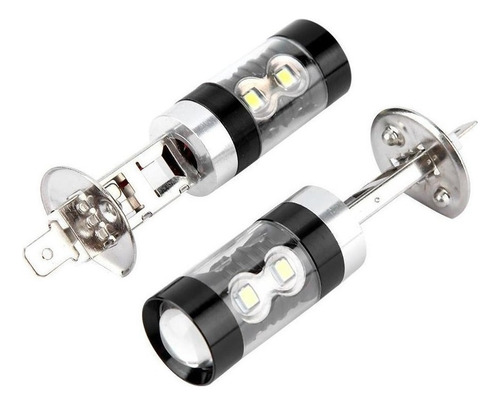 2pcs H1 8000k Blanco 50w Led Kit De Bombillas De Faro Alto B