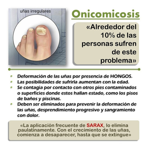 Imagen 4 de 7 de Sarax. Cuidado De Pie Y Uñas. Mal Olor Hongos Picazón Talón.