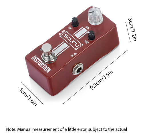U Pedal De Efectos De Distorsión Para Guitarra Scuru
