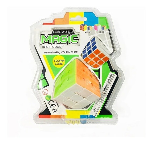 Cube World Magic Cubo Magico 3x3 Con Mini Cubo3x3 Jyj020