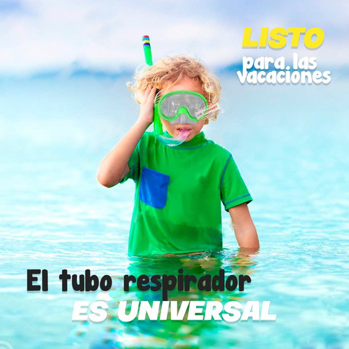 Imagen 4 de 9 de Set Snorkel Mascara + Tubo Respirador Buceo Infantil 10183