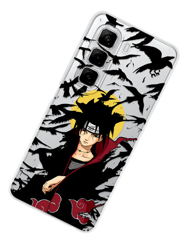 Funda Para Infinix Itachi Akatsuki Genjutsu Cuervos Naruto Itachi Cuervos Hot 50i