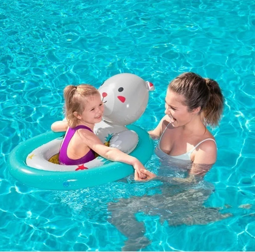 Imagen 3 de 5 de Salvavida Flotador Bebe Forma Animales Bestway 34058
