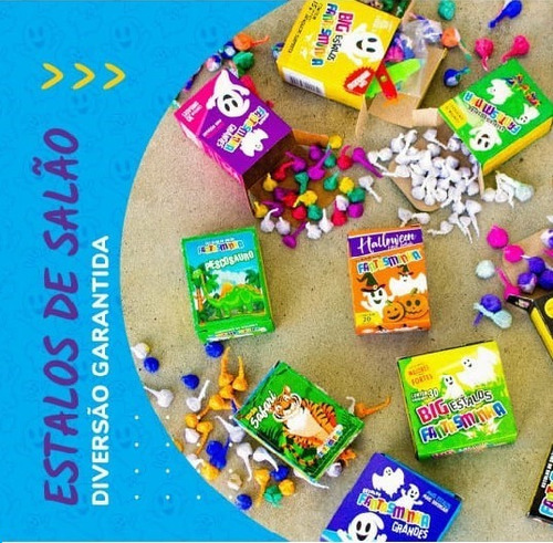 Imagem 4 de 7 de Estalinho Fantasminha Display 50 Caixinhas C/ 10 Estalinhos