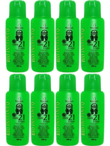 Kit Com 8 Gel Detonador Com 21 Ervas 200g Bio Instinto