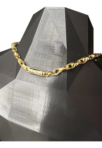 Corrente Cordão Baguete Duplo 19 Gramas 60cm Ouro 18k 750
