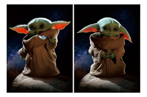 Cuadro 3d Lenticular Yoda The Child The Mandalorian