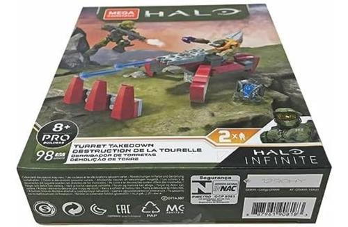 Mega Construx Halo Infinite Turret Takedown 2 Figuras Pro Bu
