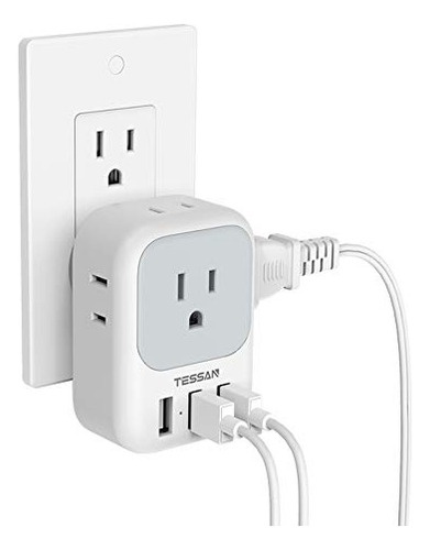 Extensor Cruise Essentials Con Enchufes MĂșltiples Y Usb, Tes