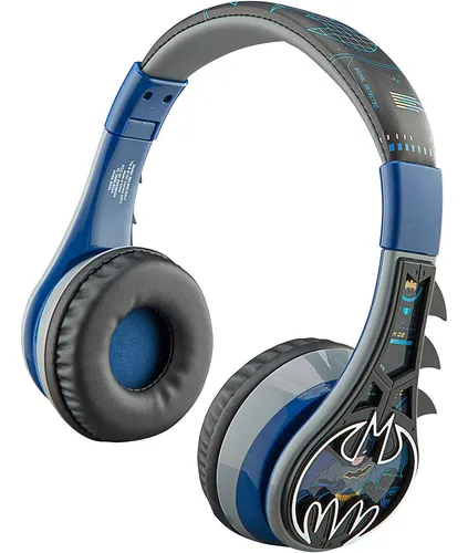 Auriculares infantiles otl batman bat signal/ jack 3.5/ azules y amarillos