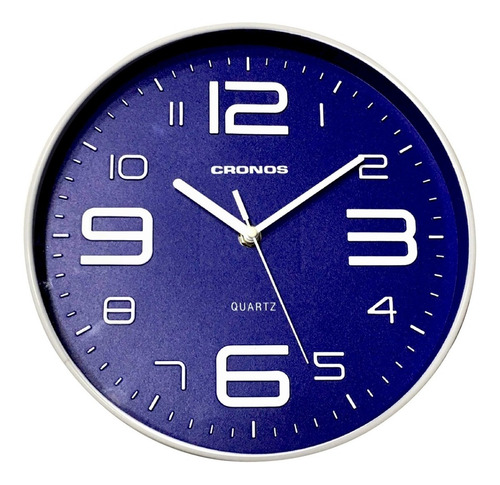 Imagen 1 de 9 de Reloj De Pared Moderno Cronos 25cm Quartz Silencioso
