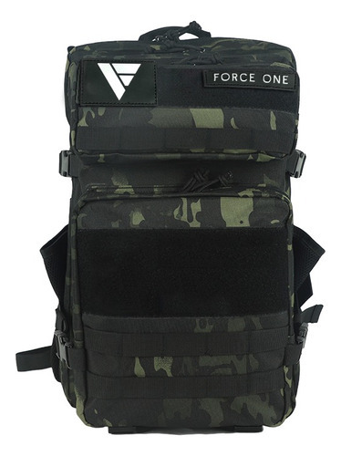 Mochila Force One Shield 45l Impermeável Camo - Único - Verd Cor Verde-escuro