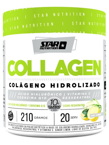 Colageno Hydrolizado X210 Gr. Suplemento- Star Nutrition Sabor Limón