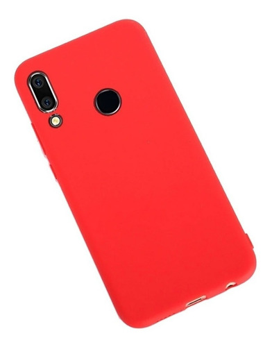 Estuche Silicona Color Huawei Y7 2019 + Vidrio Ceramica Flex