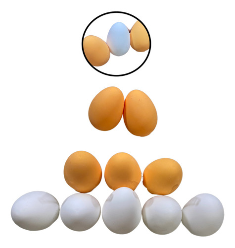 Canasta 10 Huevos Suaves Squishys De Orbis Hidrogel Bolitas