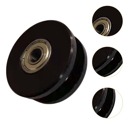 Accesorio De Rueda De Polea De Rodamiento De Negro