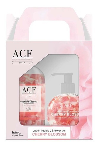 Set Petals Cherry Blossom Jabon Liquido + Shower Gel Acf - Dosificador