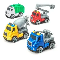 Comprar Carro Camión Kid Connection Juguete Niños Set De 4 Unidades