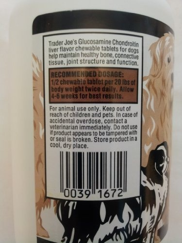 Condroitina De Glucosamina Para Perros Trader Joe's, 100