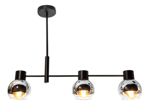 Lámpara Colgante Opulent Lights Negro E27 40w 3 Luces