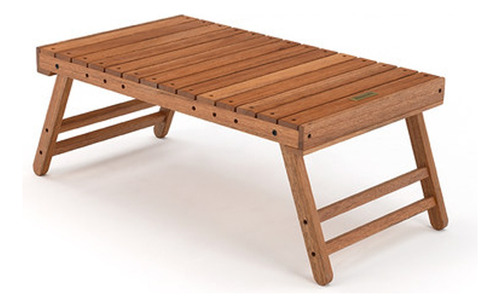 Mesa Camping Plegable De Madera - Eucalipto