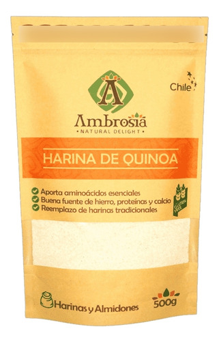Ambrosia Harina De Quinoa Blanca Sin Gluten 500 G