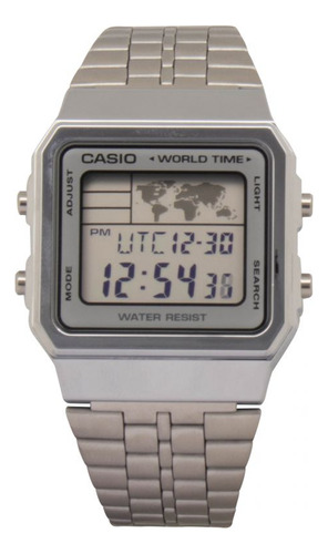 Reloj Para Unisex Casio A_500wa_7 Plateado