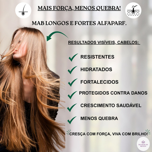 Shampoo Mab Long & Force 300ml -fortalecimento E Crescimento