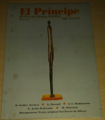 Revista El Príncipe N° 2 Incluye Texto Del Pacto De Olivos (Usado)