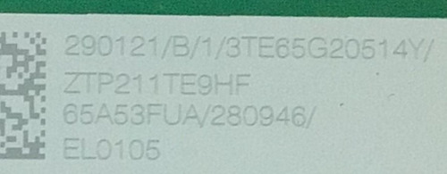 Main Hisense 290121 / Rsag7.820.10638/roh / Modelo 65a6g (Usado)