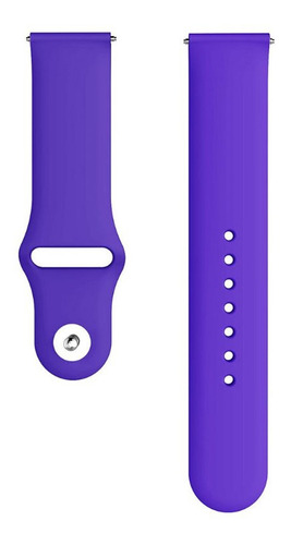 Malla Silicona Deportiva Para Smart Watch 20mm Color Violeta