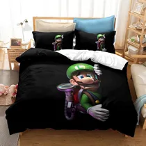 Comprar Mx1 Juego De Cama De 3 Piezas Mario Bros Luigi Tamaño Doble