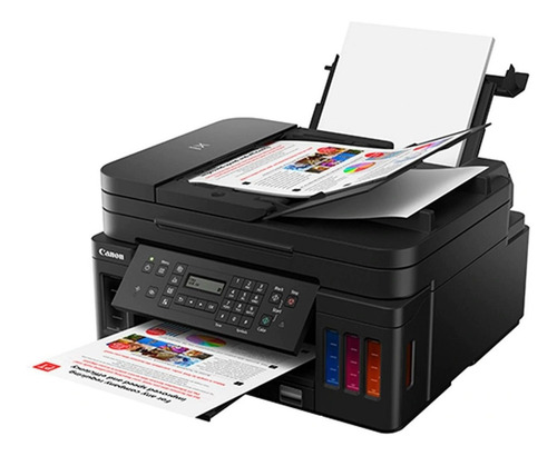 Imagen 3 de 5 de Impresora a color multifunción Canon Mega Tank G7010 con wifi negra 100V/240V