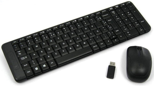 Kit Teclado Mouse Sem Fio Logitech Mk220 