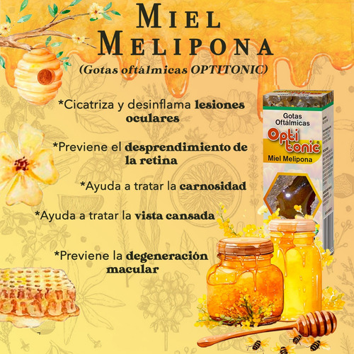 Gotas De Miel Melipona 10ml Optitonic 3pack