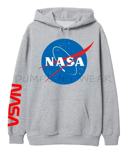 Buzo Canguro Hoodie Capucha Nasa United State Unisex