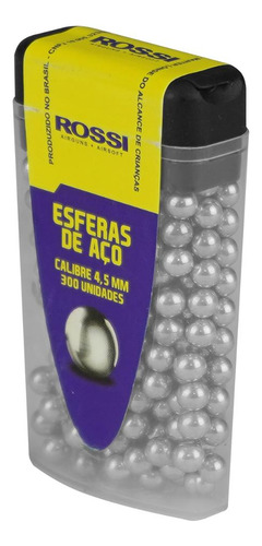 Esfera De Aço Metal Bbs De Aço 4.5mm Rossi 300 Unidades