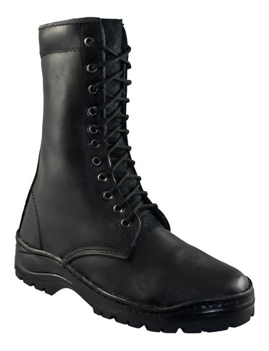 Imagen 2 de 8 de Botas Militares Hombre Dama Piel Lona Tacticas Antiderrapant