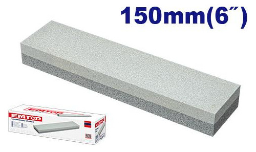 2x1 Piedra Afilar Amolar Doble Grano Cuchillo Tijera Emtop