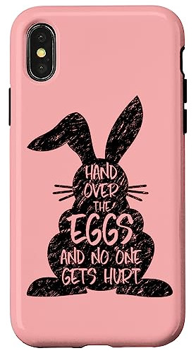 Funda Para iPhone X/xs Crazy Rabbit Bunny Easter Egg Hunt Ch