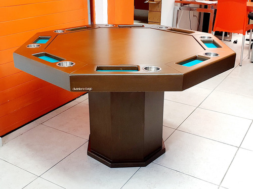 Mesa De Juego De Poker Octagonal - Diversiones Bago