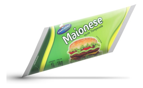 Maionese Verde Especial Temperada Saborosa Lanchero 1kg