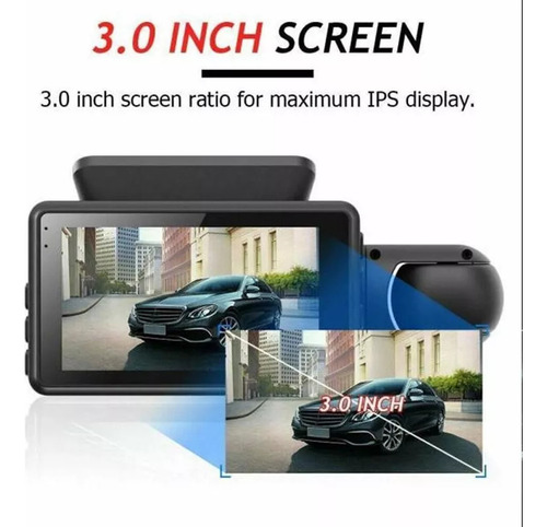 1 Cámara Dvr For Automóvil Con Lente Dual Uber/taxi