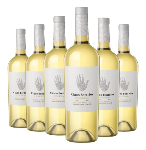 Vino Cinco Sentidos Reserva Sauvignon Blanc Caja X 6 --