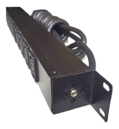 Régua Pdu 12 Iec C13 10a Cabo Pp 3 Vias 2,5mm²x2m Sem Plugue